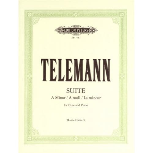 TELEMANN GEORG PHILIPP - SUITE IN A MINOR - FLUTE AND PIANO