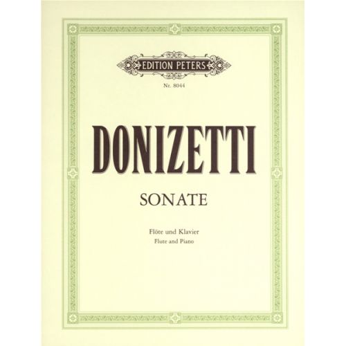 EDITION PETERS Donizetti Gaetano - Flute Sonata In C
