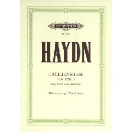 HAYDN JOSEPH - MISSA CELLENSIS/CECILIA MASS HOB.XXII/5 - MIXED CHOIR (PAR 10 MINIMUM)