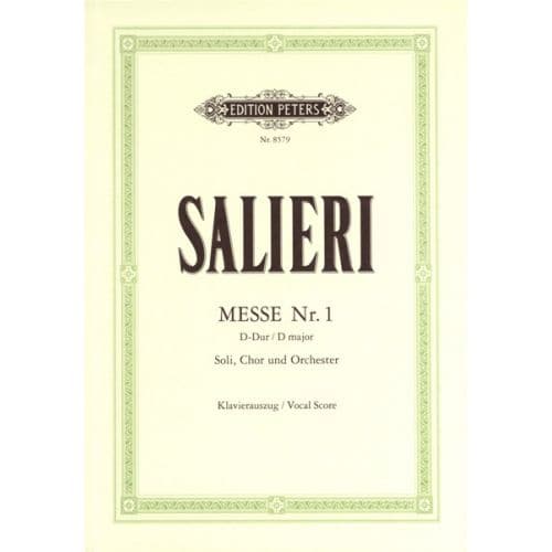 EDITION PETERS SALIERI ANTONIO - MASS NO.1 IN D 