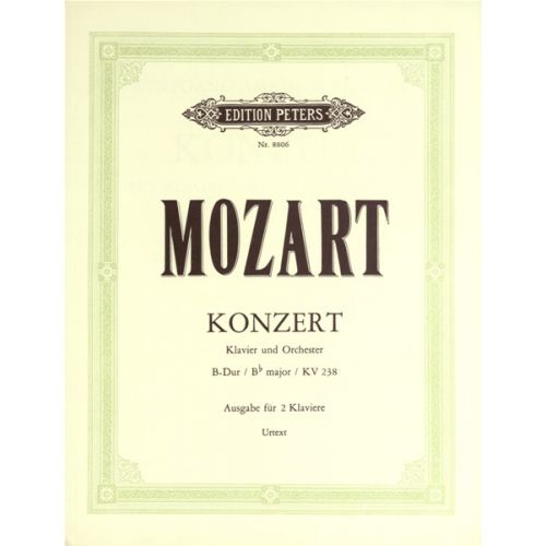 EDITION PETERS MOZART WOLFGANG AMADEUS - CONCERTO NO.6 IN B FLAT K238 - PIANO 4 HANDS