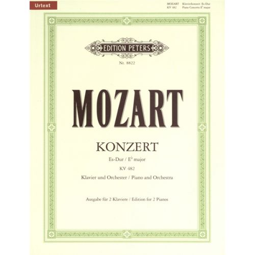 MOZART WOLFGANG AMADEUS - CONCERTO NO.22 IN E FLAT K482 - PIANO 4 HANDS