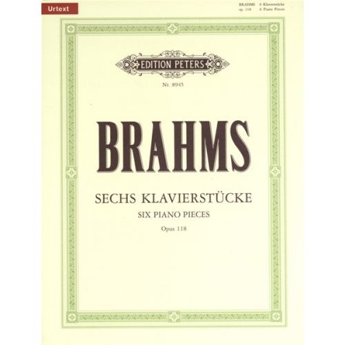 BRAHMS JOHANNES - 6 PIECES OP.118 - PIANO