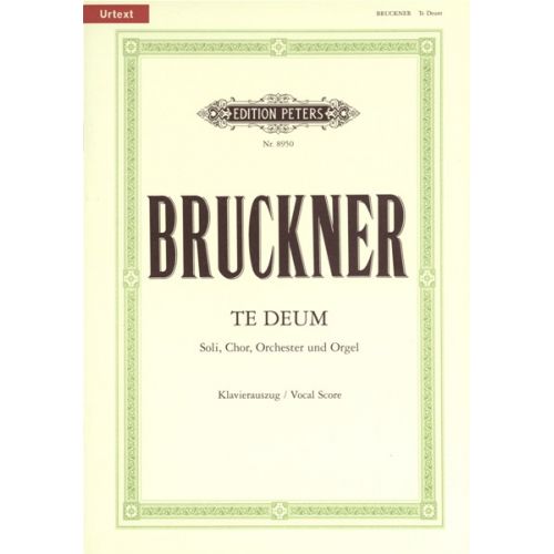 BRUCKNER ANTON - TE DEUM C - VOCAL SCORE (PAR 10 MINIMUM)
