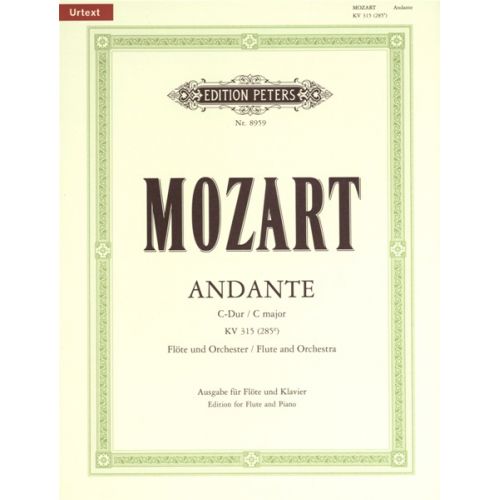 MOZART WOLFGANG AMADEUS - ANDANTE IN C K315 - FLUTE AND PIANO