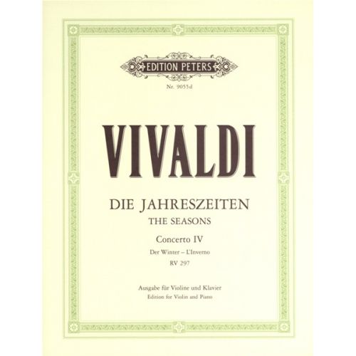 EDITION PETERS Vivaldi Antonio - The Four Seasons Op.8 No.4 In F Minor 