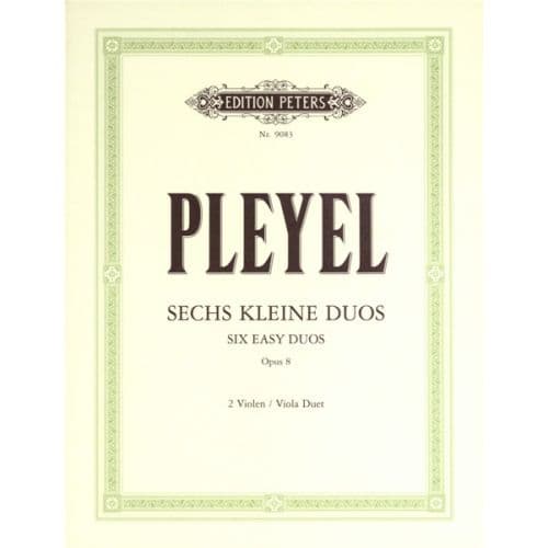 PLEYEL IGNAZ JOSEPH - 6 EASY DUOS OP.8 - VIOLA ENSEMBLE