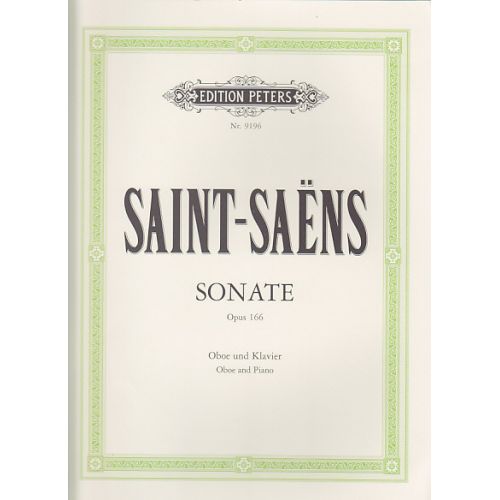 SAINT-SAENS C. - OBOE SONATA OP. 166 - HAUTBOIS ET PIANO