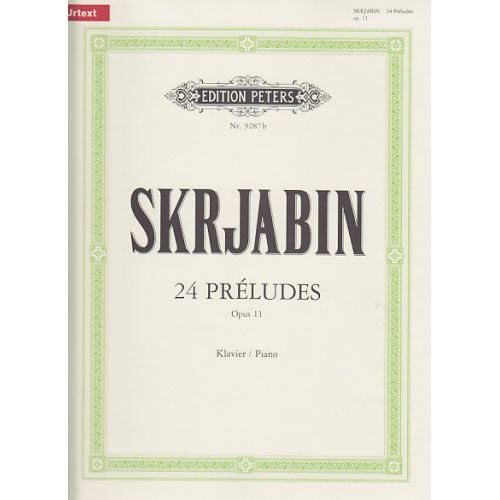 EDITION PETERS SCRIABINE - 24 PRELUDES OP.11 - PIANO