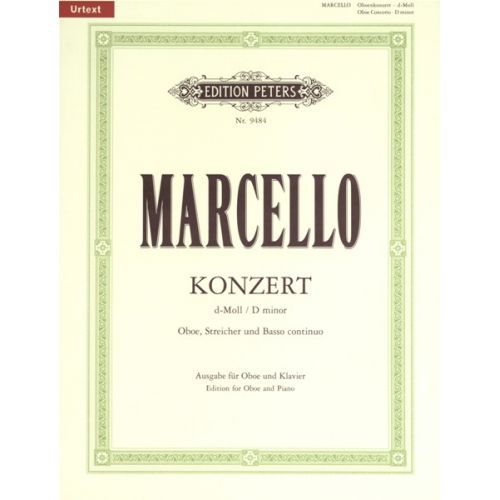 EDITION PETERS Marcello Alessandro - Oboe Concerto In D Minor - Oboe And Piano