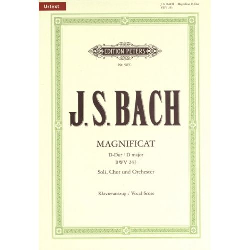 BACH JOHANN SEBASTIAN - MAGNIFICAT BWV 243 - MIXED CHOIR (PER 10 MINIMUM)
