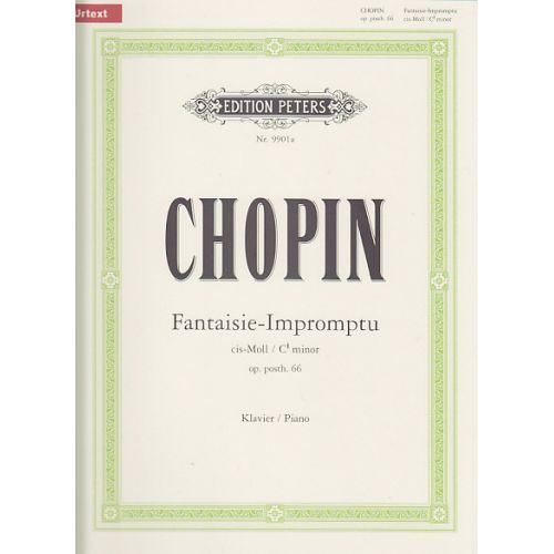 EDITION PETERS CHOPIN F. - FANTAISIE-IMPROMPTU CIS-MOLL OP. PH. 66 - PIANO