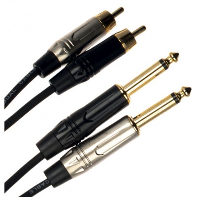 QUIKLOK JUST2RCA2J3 CABLE JUST 2 X JACK MONO 2 X RCA 3 M