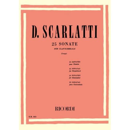 SCARLATTI D. - 25 SONATE - PIANO