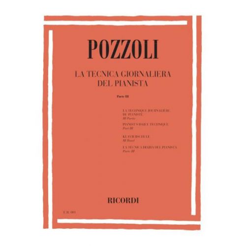 POZZOLI E. - TECNICA GIORNALIERA DEL PIANISTA PARTE III - PIANO