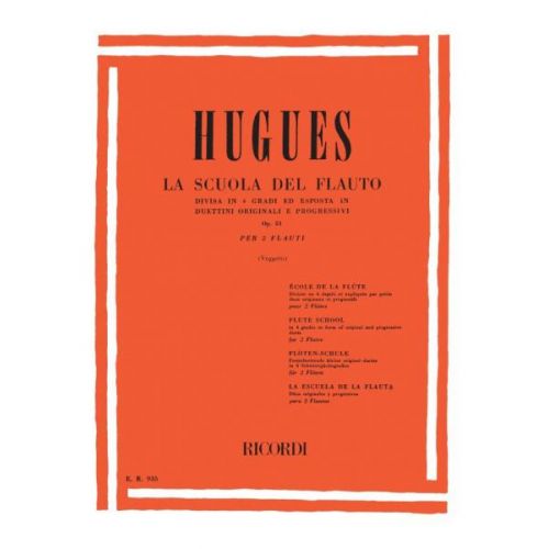 RICORDI Hugues L. - Scuola Del Flauto Divisa In 4 Gradi - Flute