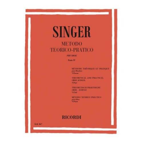 SINGER S. - METODO TEORICO-PRATICO - PARTE IV 13 STUDI - HAUTBOIS