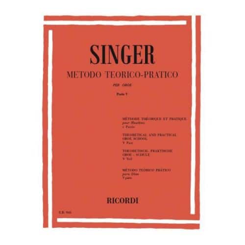 RICORDI SINGER S. - METODO TEORICO-PRATICO - PARTE V 20 GRANDI STUDI - HAUTBOIS
