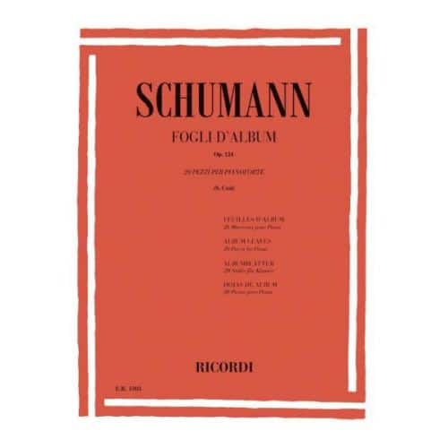 SCHUMANN R. - FOGLI D' ALBUM OP. 124