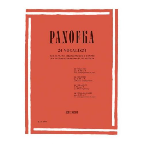 PANOFKA H. - 24 VOCALIZZI OP 81 - CHANT