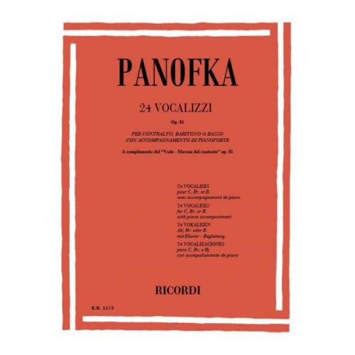 PANOFKA H. - 24 VOCALIZZI OP. 81 - CHANT