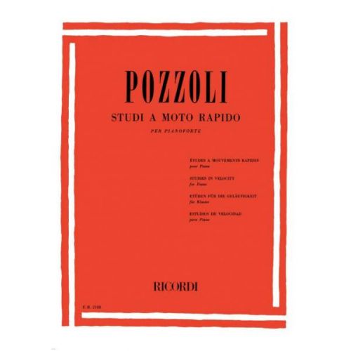 POZZOLI E. - STUDI A MOTO RAPIDO - PIANO
