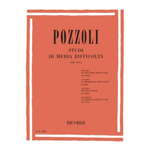 RICORDI POZZOLI E. - STUDI DI MEDIA DIFFICOLTA - HARPE