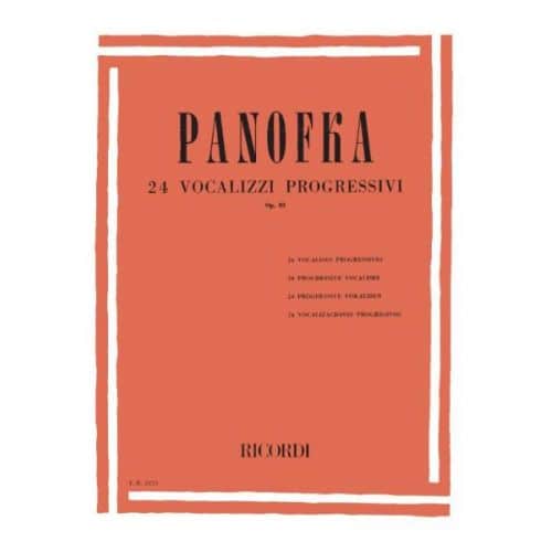 RICORDI PANOFKA H. - 24 VOCALIZZI PROGRESSIVI OP.85 - CHANT