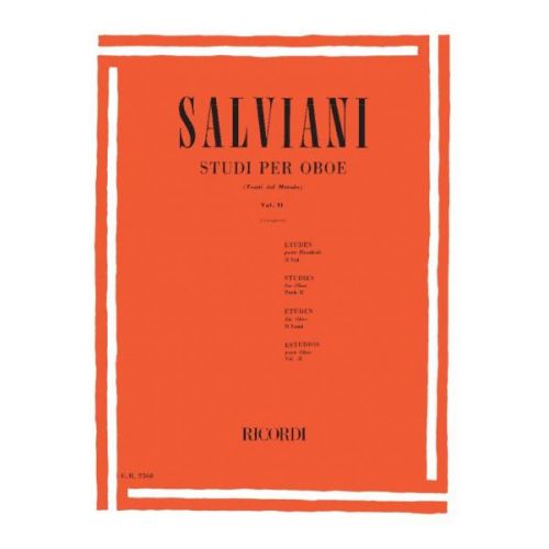 SALVIANI C. - STUDI PER OBOE (TRATTI DAL METODO). VOL. II