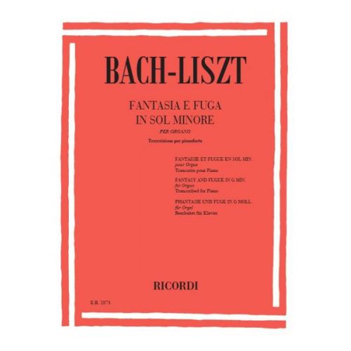 BACH J.S. - FANTASIAE FUGHE BWV 542 IN SOL MIN. - PIANO
