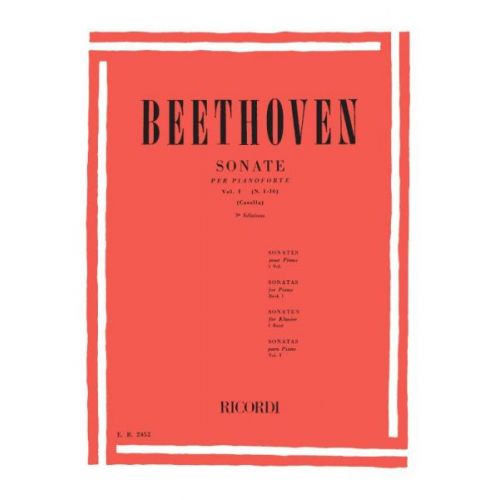 BEETHOVEN L.V. - 32 SONATE PER PIANOFORTE VOL 1 - PIANO