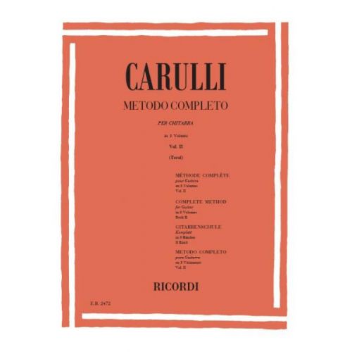 CARULLI F. - METODO COMPLETO PER CHITARRA VOL. II