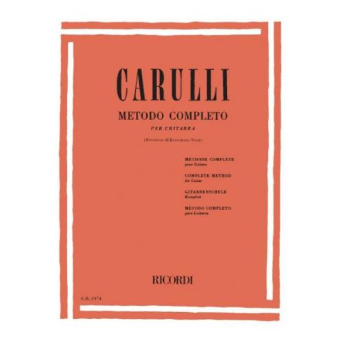 CARULLI F. - METODO COMPLETO PER CHITARRA - GUITARE