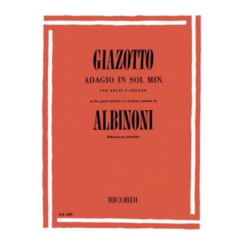 ALBINONI T. - ADAGIO IN SOL MIN - PIANO