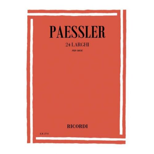 PAESSLER C. - 24 LARGHI - HAUTBOIS