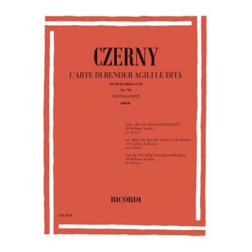 CZERNY C. - ARTE DI RENDERE AGILI LE DITA 50 STUDI BRILLANTI OP.740 - PIANO