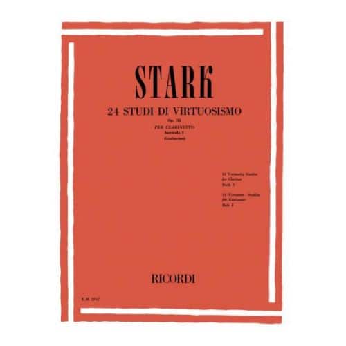 RICORDI STARK R. - 24 STUDI DI VIRTUOSISMO, OP. 51 - CLARINETTE