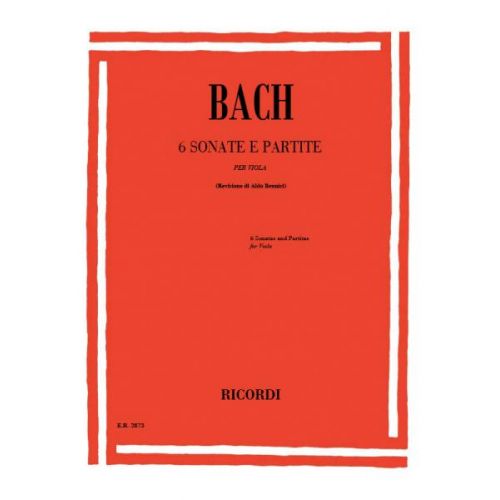 BACH J.S. - 6 SONATAS E PARTITE SOLO BWV 1001-1006 - ALTO