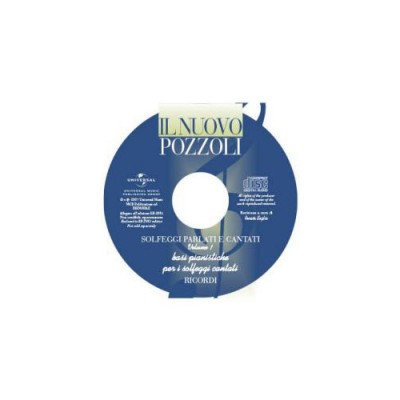 RICORDI POZZOLI E. - IL NUOVO POZZOLI: SOLFEGGI PARLATI E CANTATI VOL.1 + CD