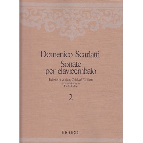 RICORDI SCARLATTI DOMENICO - SONATE PER CLAVICEMBALO - VOL. 2