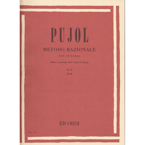 PUJOL - METODO RAZIONALE PER CHITARRA VOL.2