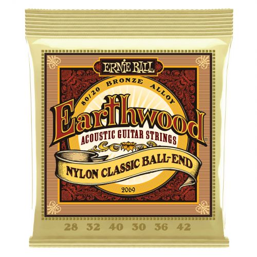 ERNIE BALL EARTHWOOD NYLON CLASSIC BALL END 28-42 2069