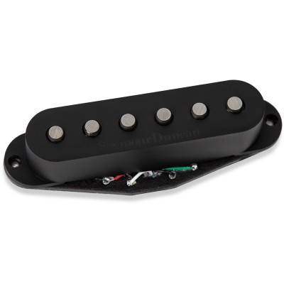 SEYMOUR DUNCAN MICRO SIMPLE HOT CHICKEN STRAT STACK, MANCHE, NOIR