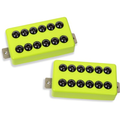 SET HUMBUCKERS INVADERS SH-8 TOXIC YELLOW