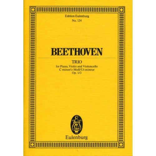 BEETHOVEN LUDWIG VAN - PIANO TRIO NO 3 C MINOR OP 1/3 - PIANO TRIO