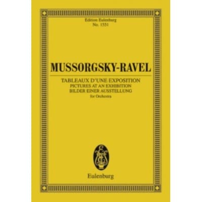MOUSSORGSKY M. - TABLEAUX D'UNE EXPOSITION (INSTRUMENTATION RAVEL) - CONDUCTEUR
