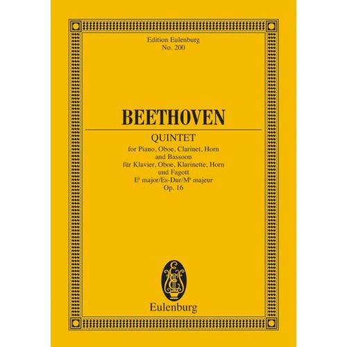 Beethoven Ludwig Van - Quintet Eb Major Op. 16 - Piano, Oboe, Clarinet, Horn And Bassoon