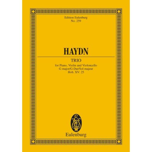 EULENBURG HAYDN JOSEPH - PIANO TRIO G MAJOR HOB XV: 25 - PIANO TRIO