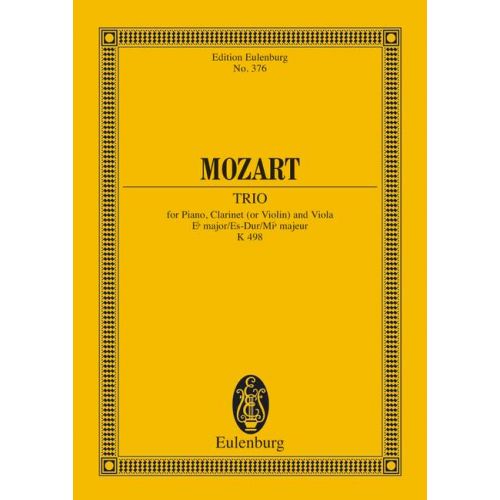 EULENBURG MOZART W.A. - TRIO EB MAJOR KV 498 - PIANO, CLARINET AND VIOLA