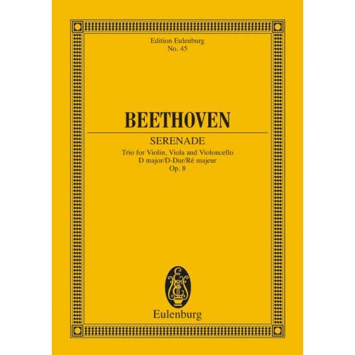 BEETHOVEN LUDWIG VAN - STRING TRIO D MAJOR OP 8 - STRING TRIO